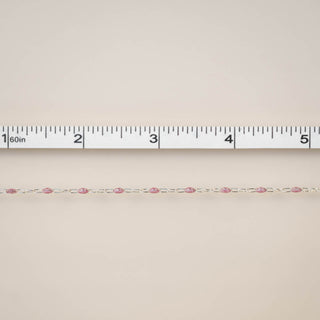 Paperclip Enamel Glitter Pink - SS