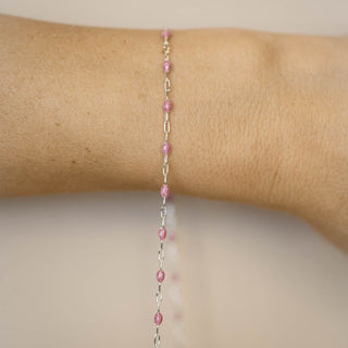 Paperclip Enamel Glitter Pink - SS