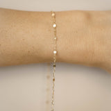 Textured Dapped - 3 Paperclip Links - Gold Filled