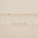 Textured Dapped - 3 Paperclip Links - Gold Filled