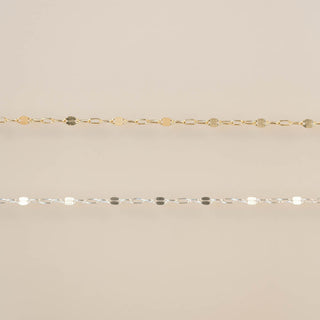 Textured Dapped - 3 Paperclip Links - Gold Filled