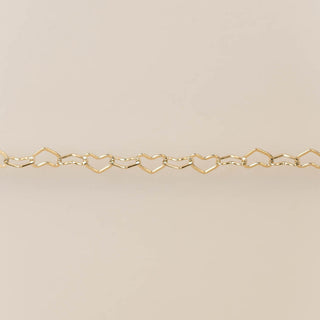 Flat Heart - Large - Gold Filled