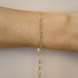 Flat Heart - Large - Gold Filled