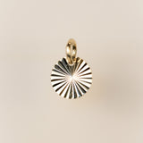 Gold Plated - Sunburst Round - 7mm