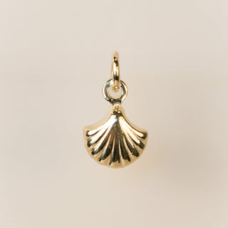 Gold Plated - Scallop Shell - 6.8mm