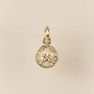 Gold Plated - Sand Dollar - 6.3mm
