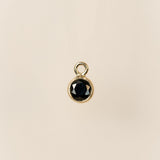 Gold Filled - Black CZ Bezel Drop - 3mm