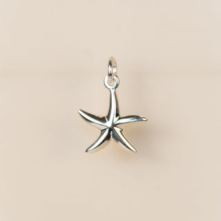 Sterling Silver - Starfish Charm - 10.5mm