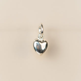 Sterling Silver - Puffed Heart - 9 x 7mm