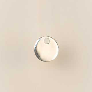 Round Flat Disc - 6mm - Sterling Silver