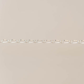 Elongated Figaro - Sterling Silver