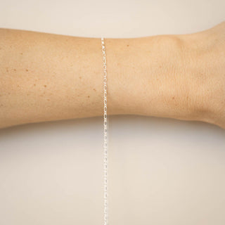 Elongated Figaro - Sterling Silver