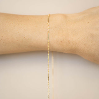 Long Flattened Bar (Rolo Links)- GF