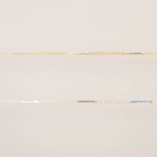 Long Flattened Bar (Rolo Links)- GF