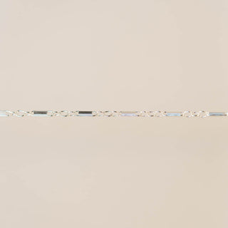 Rectangle Bar Chain - Sterling Silver