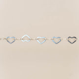 Flat Hearts - Mini - Sterling Silver
