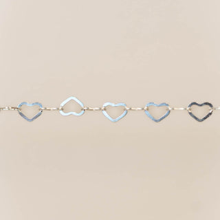 Flat Hearts - Mini - Sterling Silver