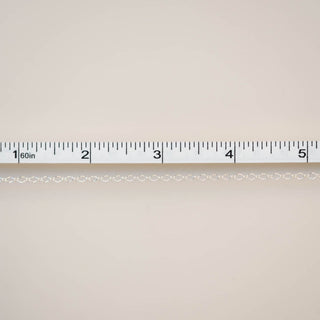 Diamond Curb - Medium - Sterling Silver