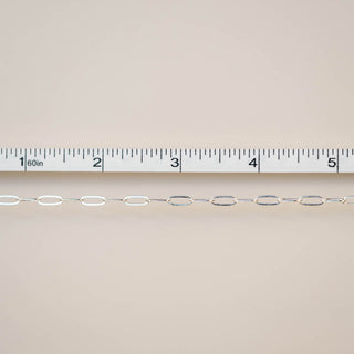 Flat Paperclip - Medium - Sterling Silver