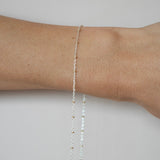 Satellite - Mixed Metal (Silver Chain, Gold Beads)