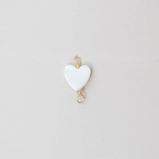 Shell heart charm 