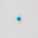 deep blue opal connector charm