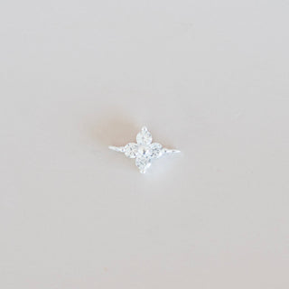 clover cz connector charm