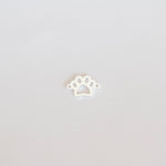White paw print icon on a light gray background