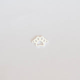 White paw print icon on a light gray background