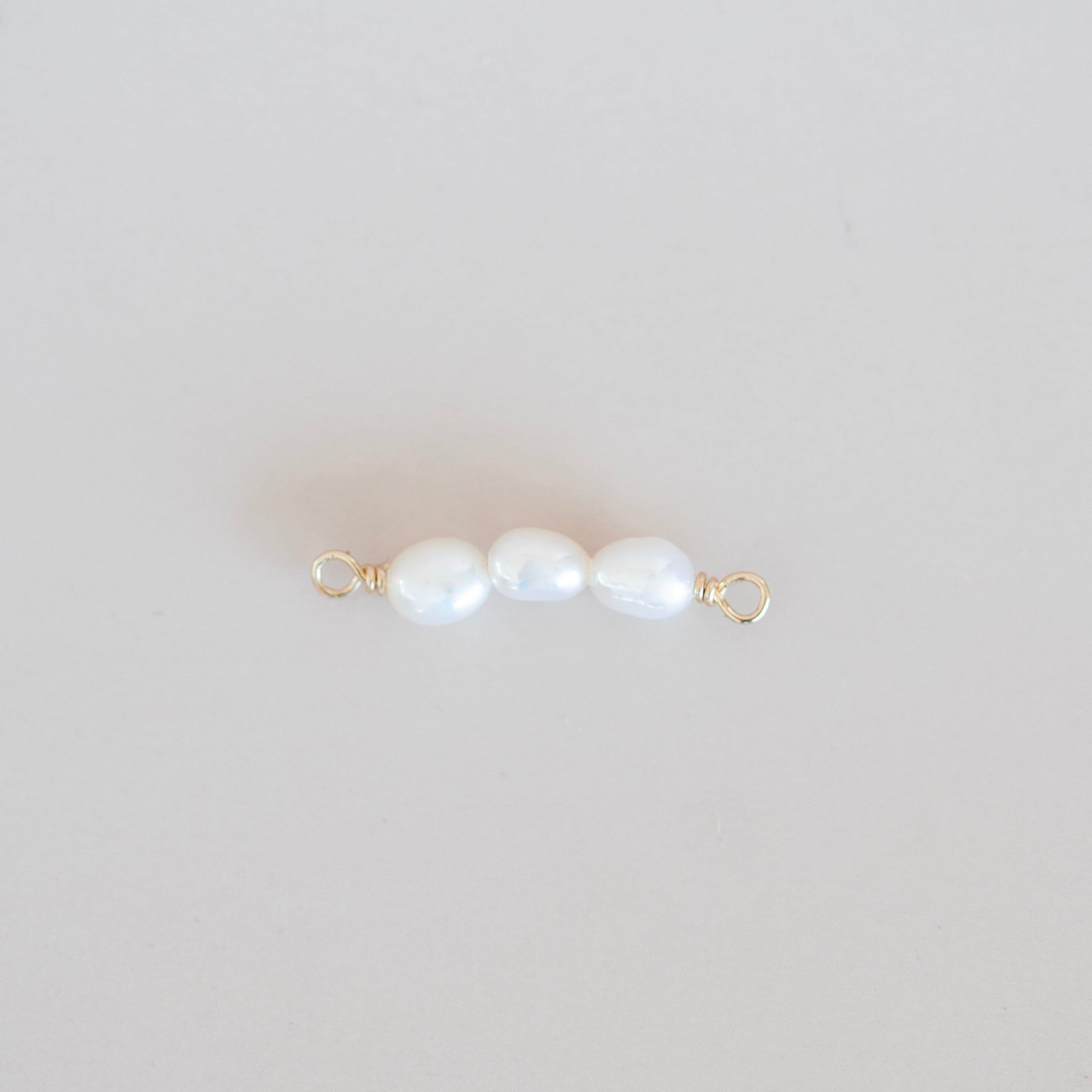 pearl connector charm