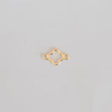 gold clover connector charm