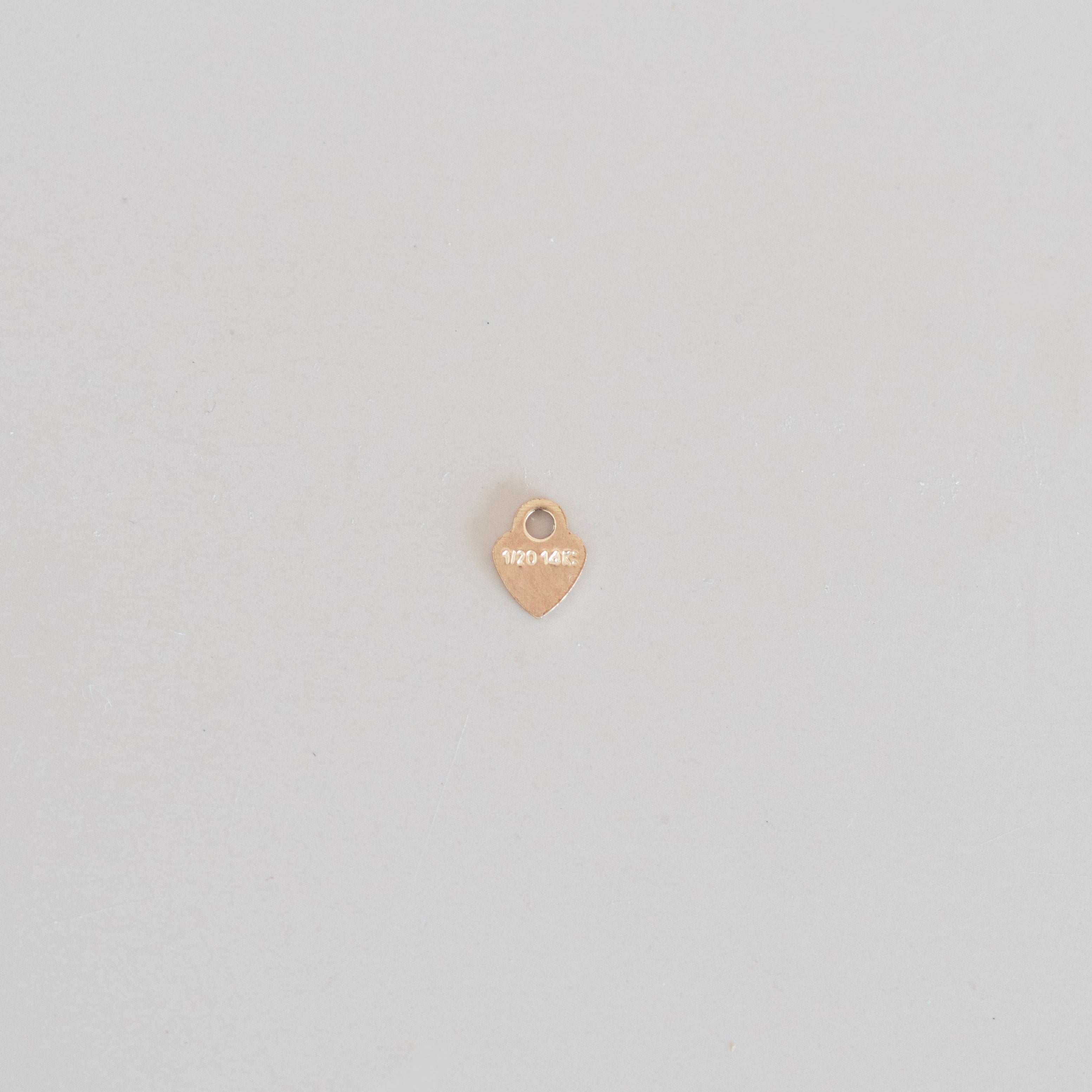 Mini heart charm gold filled for permanent jewelry