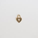 heart padlock charm