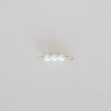 3 pearl connector charm
