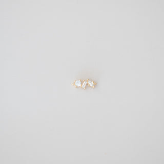 Abstract CZ Connector - Gold Filled