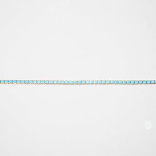 Tennis Chain - Turquoise - Gold Filled