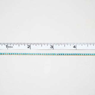 Tennis Chain - Turquoise - Gold Filled