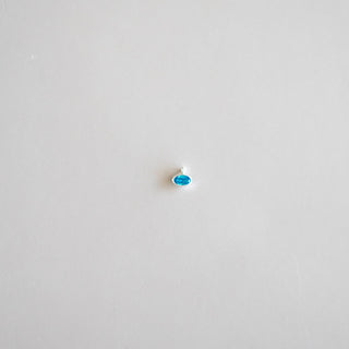 Oval Birthstone - Dangle - Sterling Silver