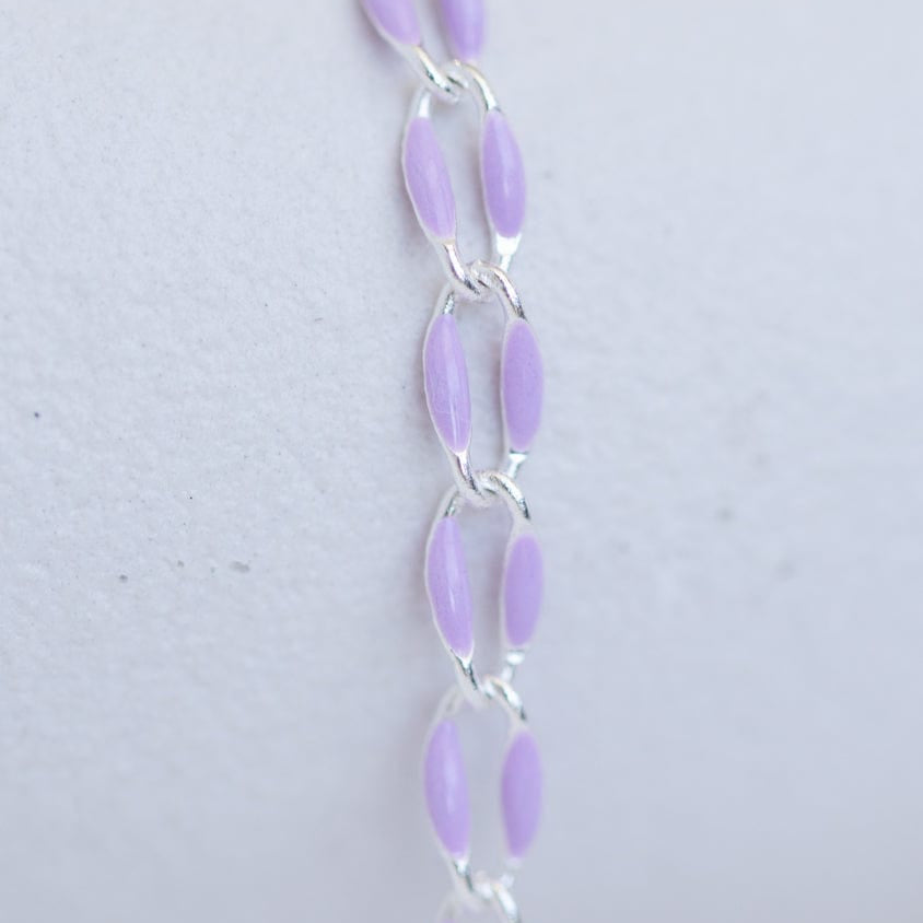 Lilac enamel chain - E4FC078F-6DA2-4AEE-A32D-45F9DA373045