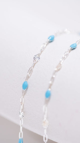 Turquoise beaded necklace, E89DFF51-C63F-4ABF-A8AB-381DC4F13261