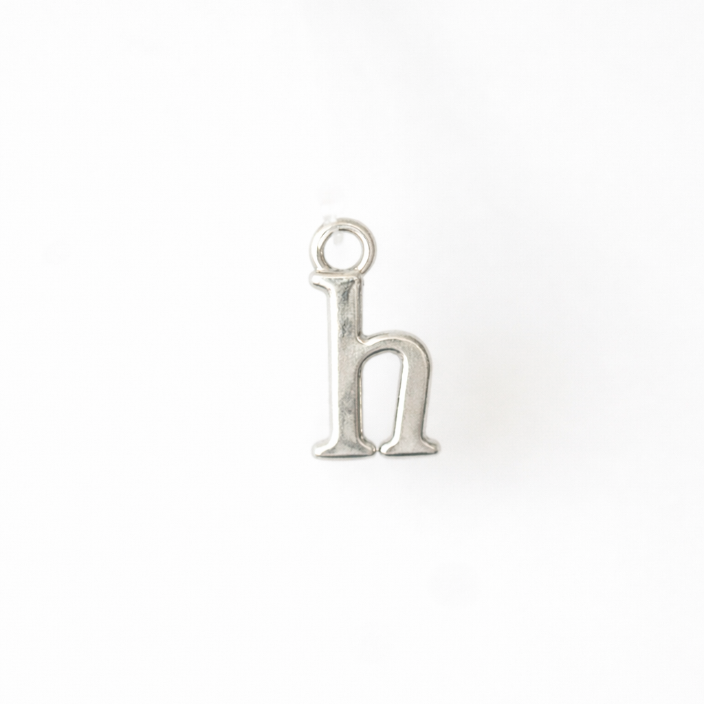 Lowercase Alphabet - Dangle Charm - Sterling Silver