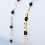 Cable Enamel in Black - Gold Filled