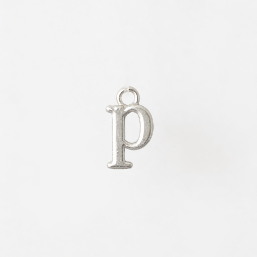 Lowercase Alphabet - Dangle Charm - Sterling Silver