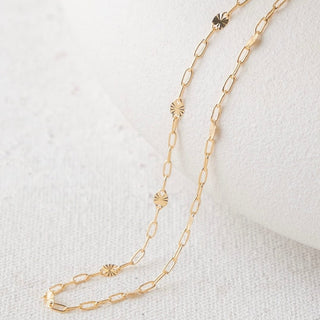 Gold chain necklace ECE261AE