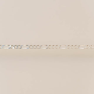 Flattened Figaro - Small - Sterling Silver