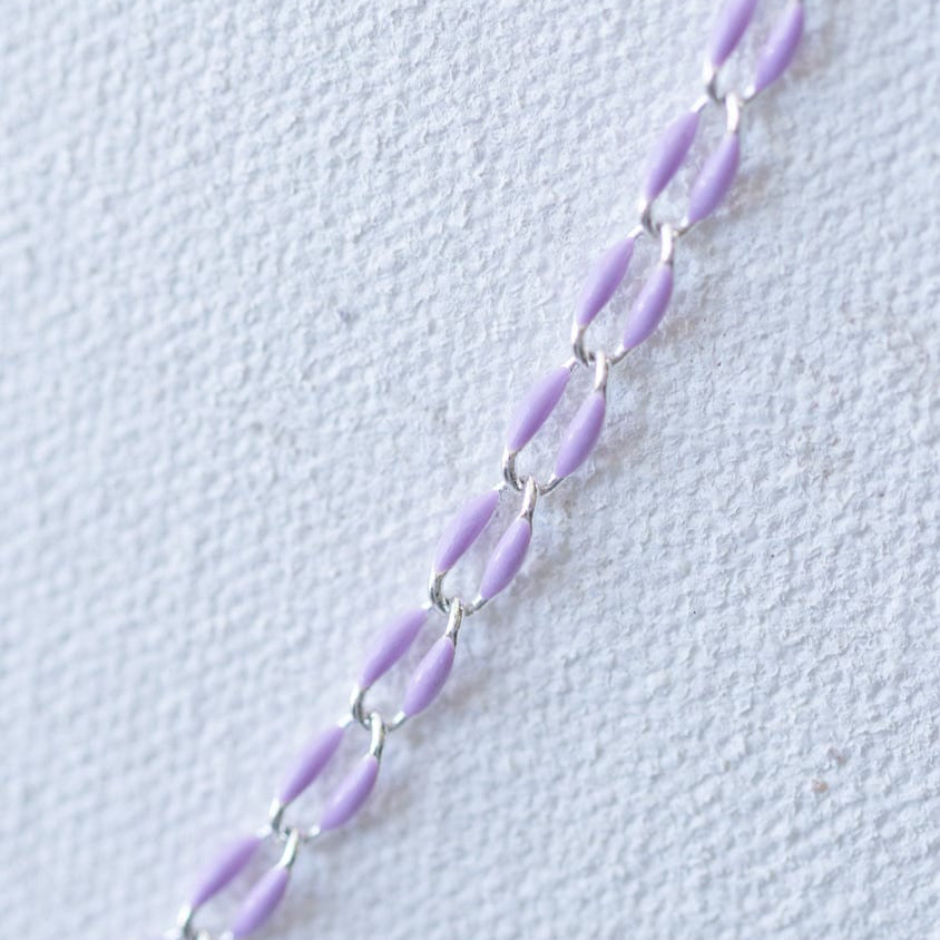Lilac chain necklace detail - EFEB79DC-7C0E-491A-8F2B-C3BB643A1102