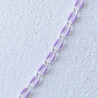 Lilac chain necklace detail - EFEB79DC-7C0E-491A-8F2B-C3BB643A1102