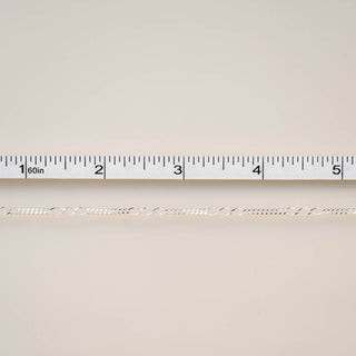 Triple Diamond Curb - Sterling Silver