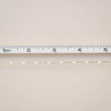 Paperclip with White Enamel Bead - GF