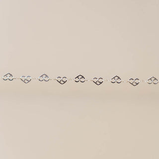 Looped Heart Chain - Mini - Sterling Silver